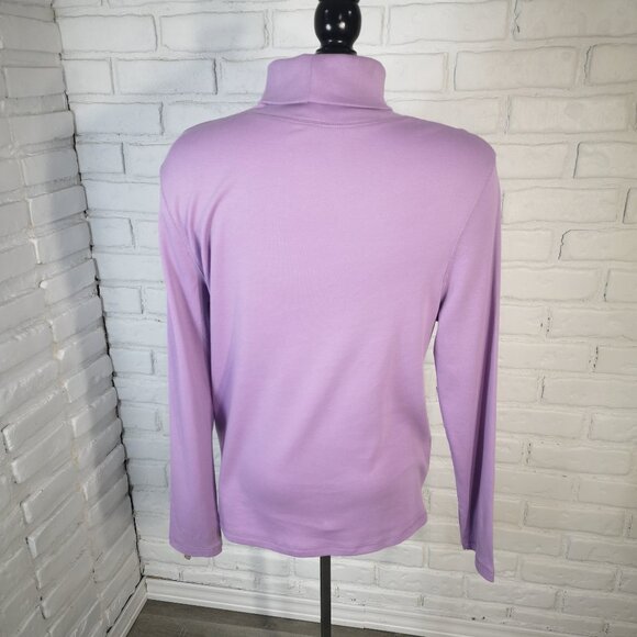 Northern Reflections Ladies Size XL Purple Lightweight Turtleneck Sweater - Picture 2 of 9